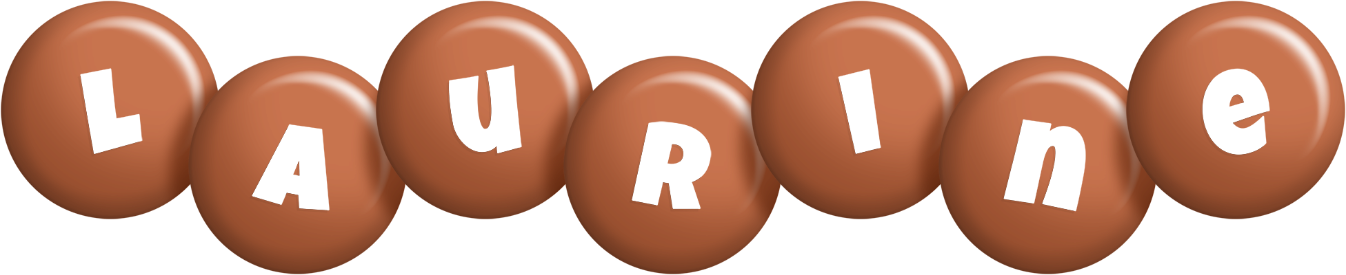 Laurine candy-brown logo