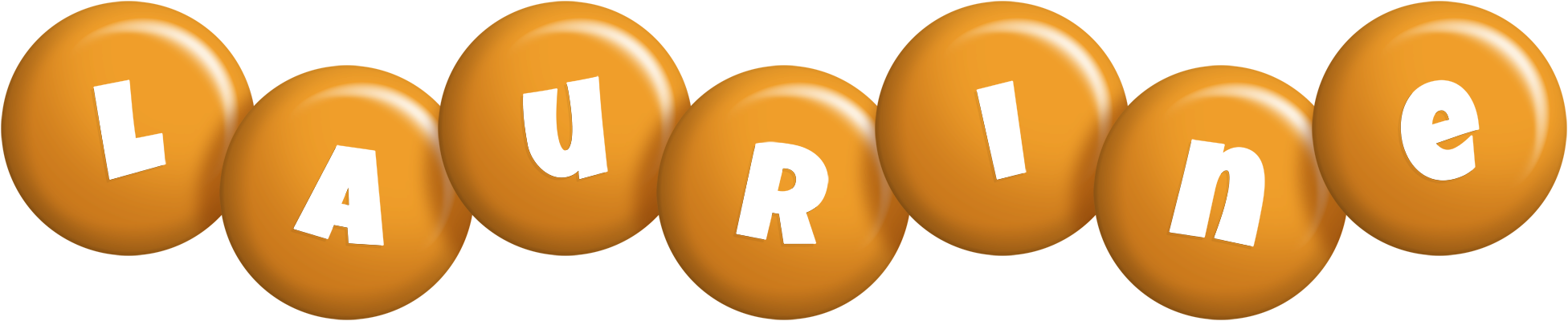 Laurine candy-orange logo