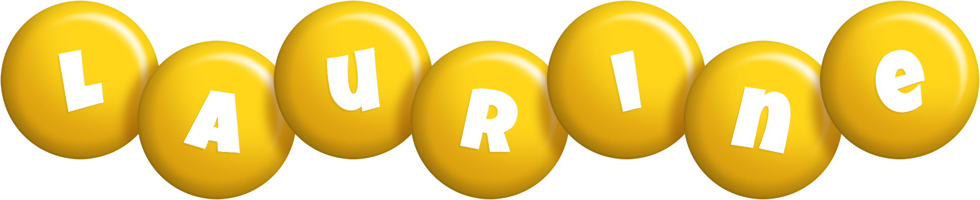 Laurine candy-yellow logo