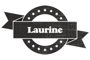 Laurine grunge logo