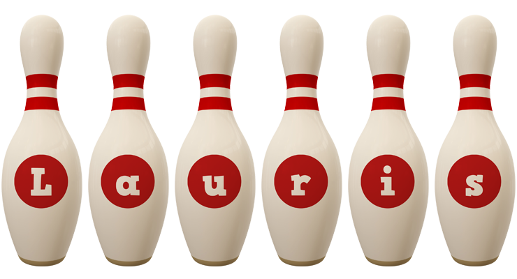 Lauris bowling-pin logo