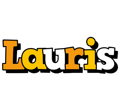 Lauris cartoon logo