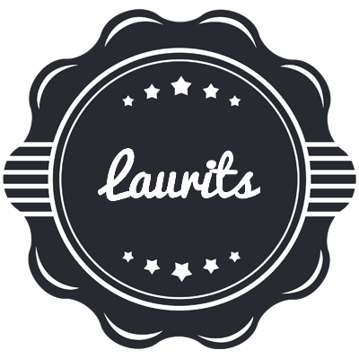 Laurits badge logo