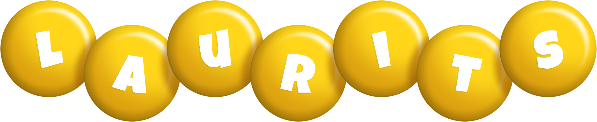 Laurits candy-yellow logo