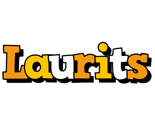 Laurits cartoon logo