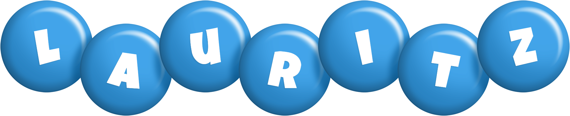 Lauritz candy-blue logo