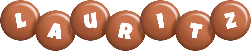 Lauritz candy-brown logo