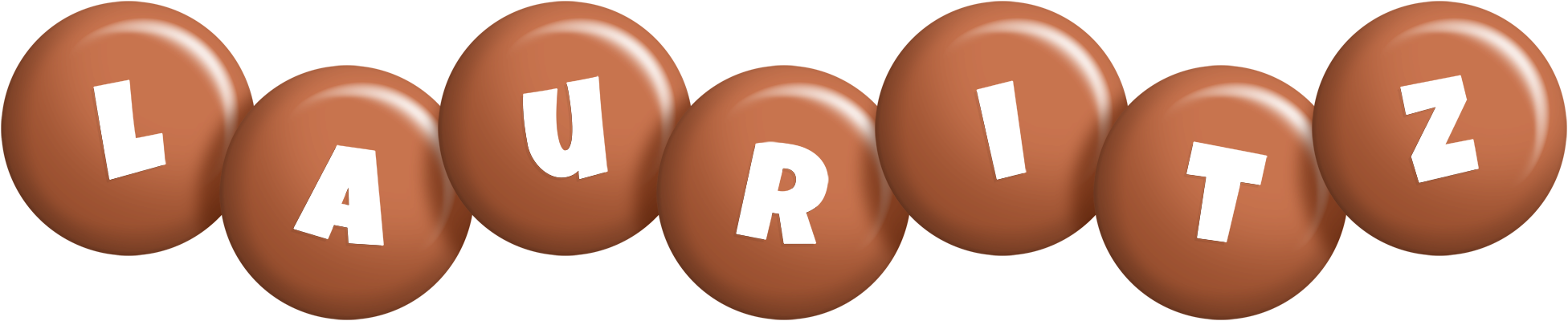 Lauritz candy-brown logo