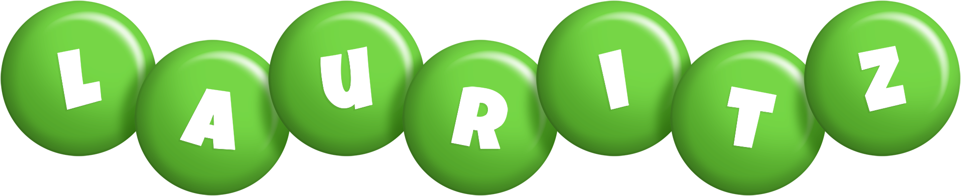 Lauritz candy-green logo
