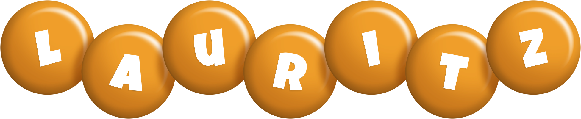 Lauritz candy-orange logo