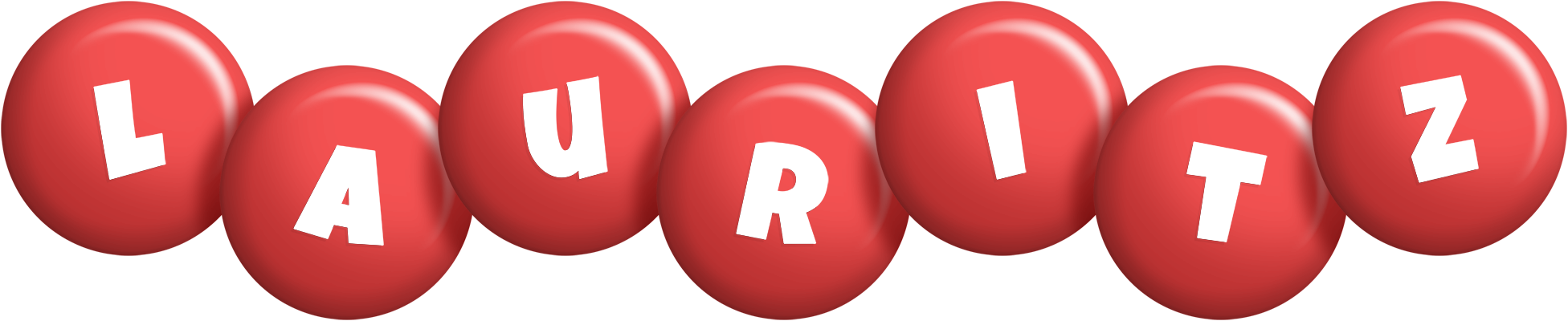 Lauritz candy-red logo