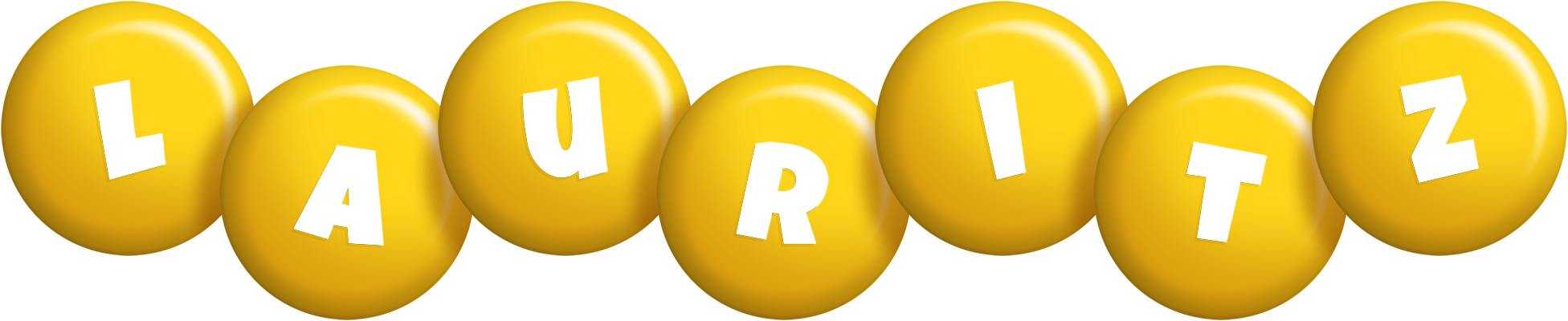 Lauritz candy-yellow logo