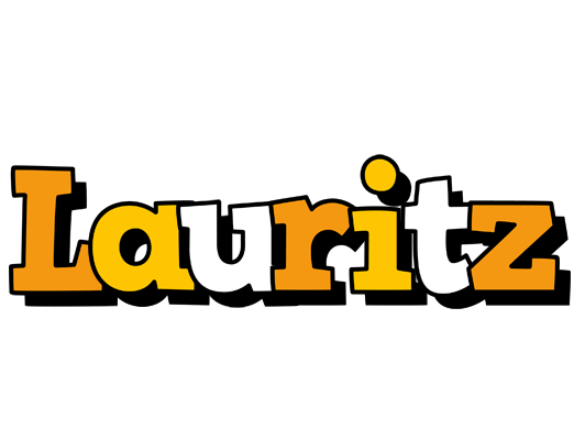 Lauritz cartoon logo