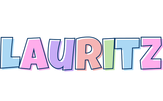 Lauritz pastel logo