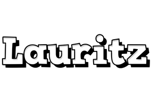 Lauritz snowing logo