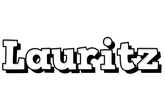 Lauritz snowing logo