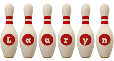 Lauryn bowling-pin logo