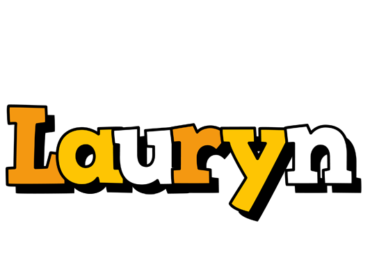 Lauryn cartoon logo