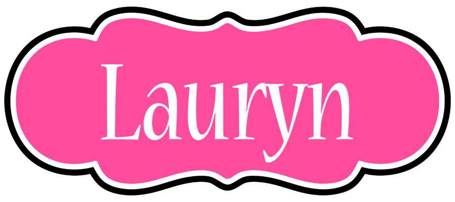 Lauryn invitation logo