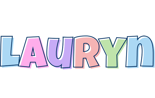 Lauryn pastel logo