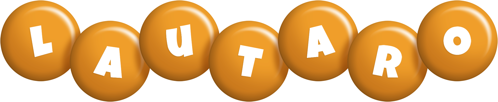 Lautaro candy-orange logo