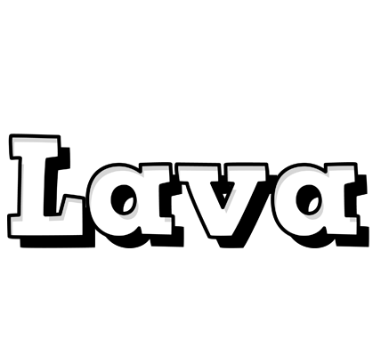 Lava snowing logo