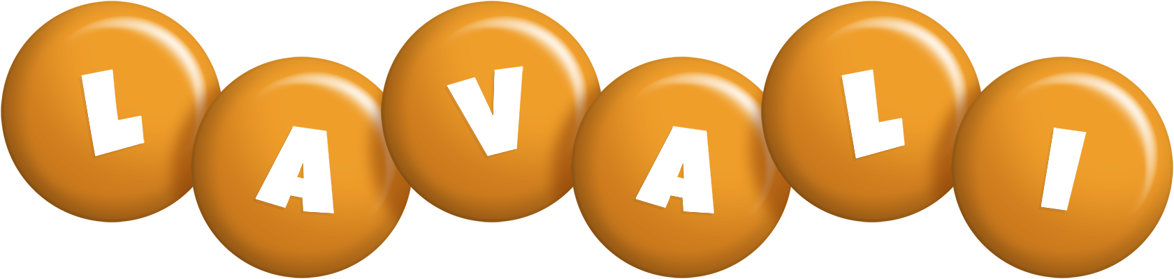 Lavali candy-orange logo