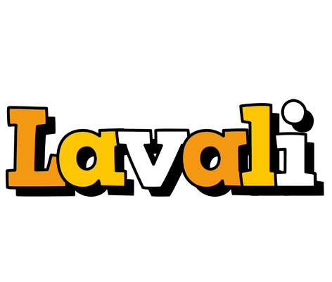 Lavali cartoon logo