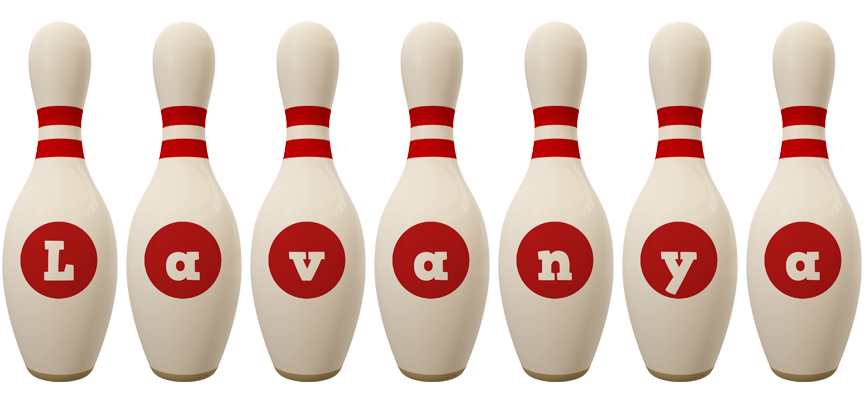 Lavanya bowling-pin logo