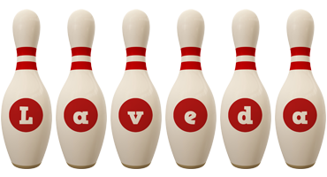 Laveda bowling-pin logo