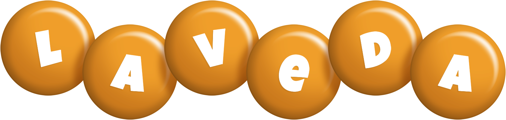 Laveda candy-orange logo