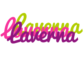 Laverna flowers logo