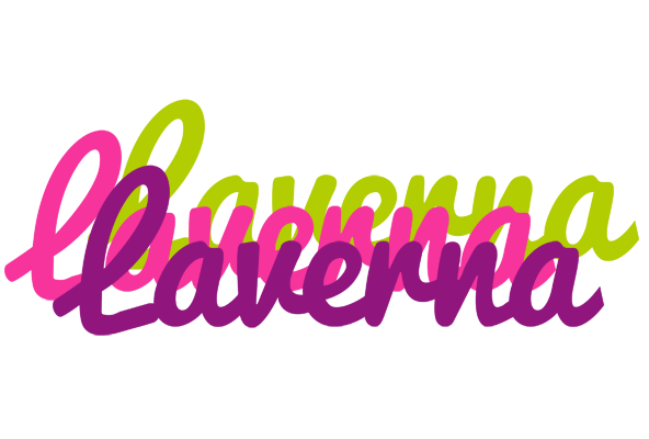Laverna flowers logo