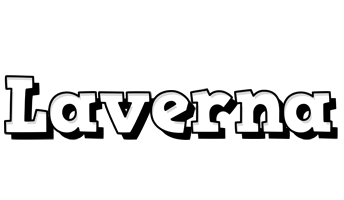 Laverna snowing logo