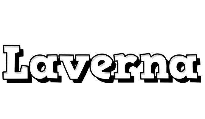 Laverna snowing logo