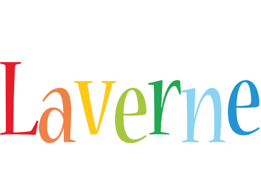 Laverne birthday logo