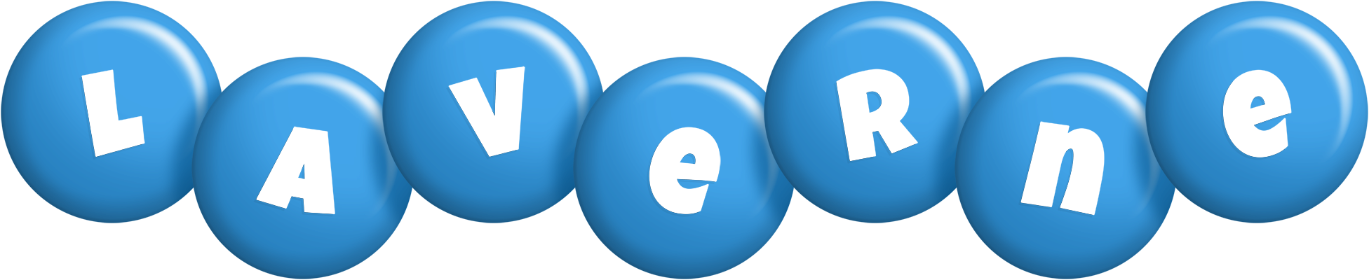 Laverne candy-blue logo