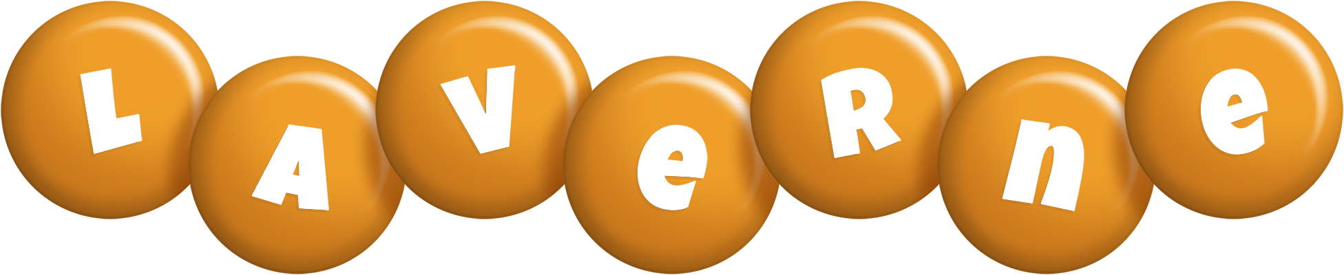 Laverne candy-orange logo