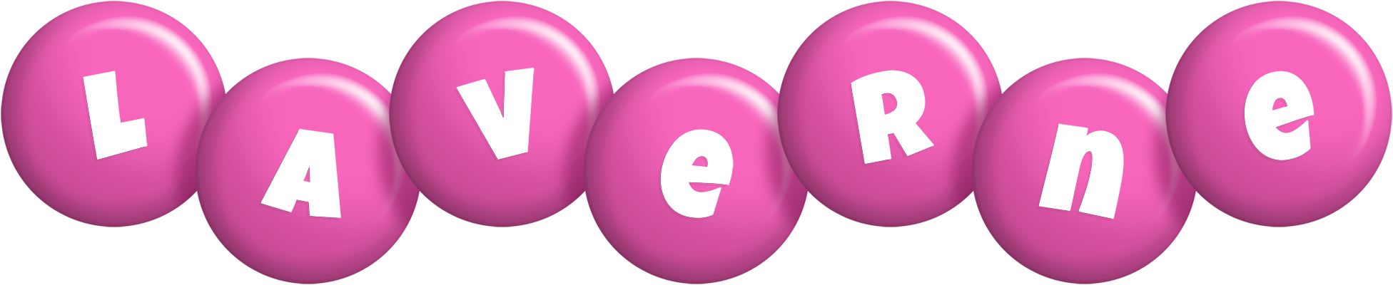 Laverne candy-pink logo