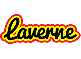 Laverne flaming logo