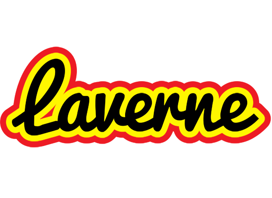 Laverne flaming logo