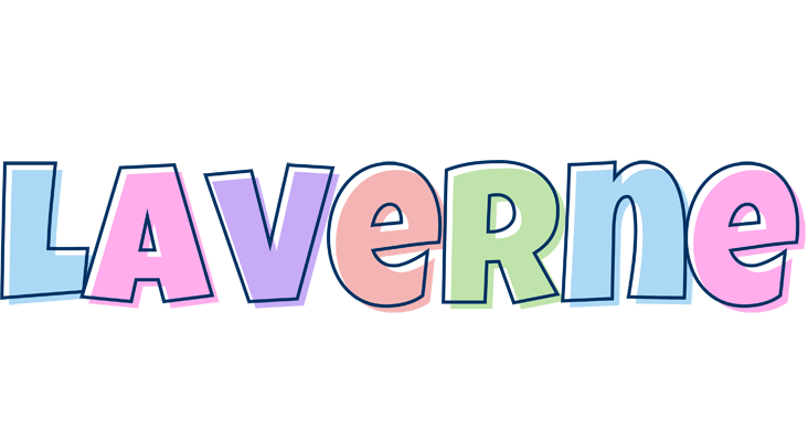 Laverne pastel logo