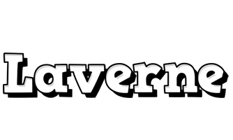 Laverne snowing logo