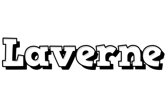 Laverne snowing logo