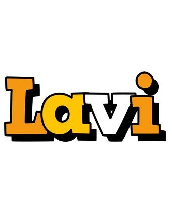 Lavi cartoon logo