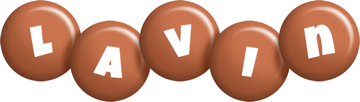 Lavin candy-brown logo