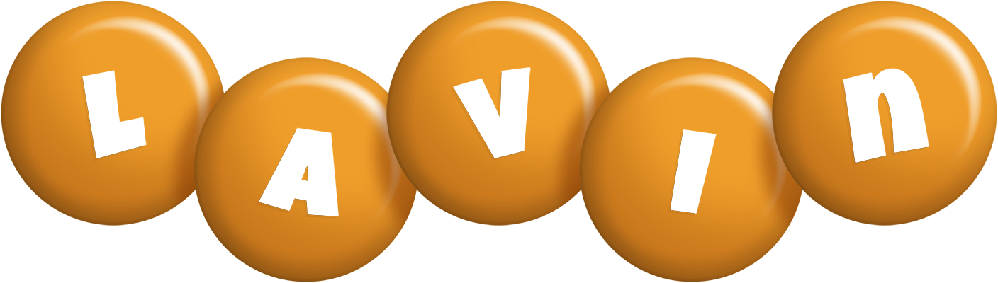 Lavin candy-orange logo
