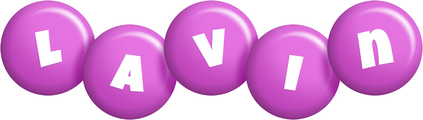 Lavin candy-purple logo