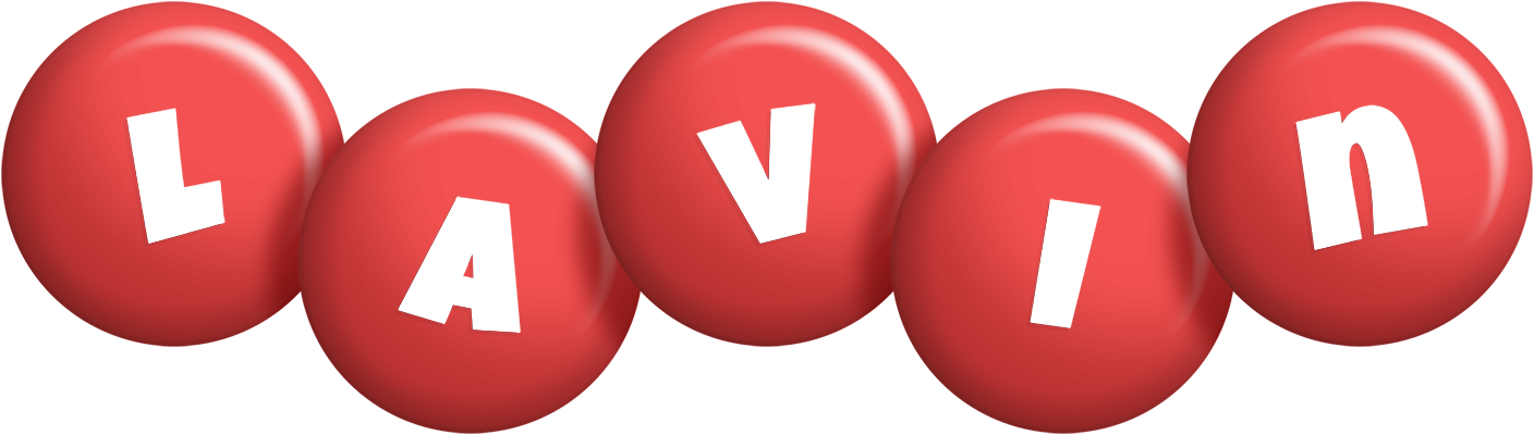 Lavin candy-red logo