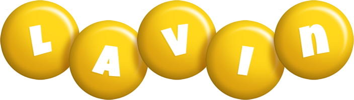 Lavin candy-yellow logo